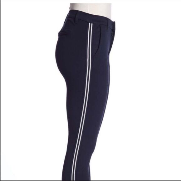 KUT from the Kloth Sawyer Navy Trouser with Stripe Size 14 NWT - Picture 3 of 8